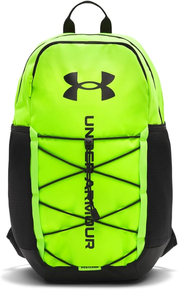 Under Armour Unisex Hustle Sport 6.0 Backpack, (389) Hyper Green/Black/Black, One Size Fits Most One Size Fits Most (389) Hyper Green / Black / Black