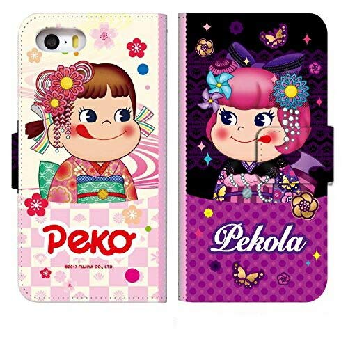 Amazon.co.jp: 手帳型 スマホケース キャラクター お菓子 不二家 ペコ 