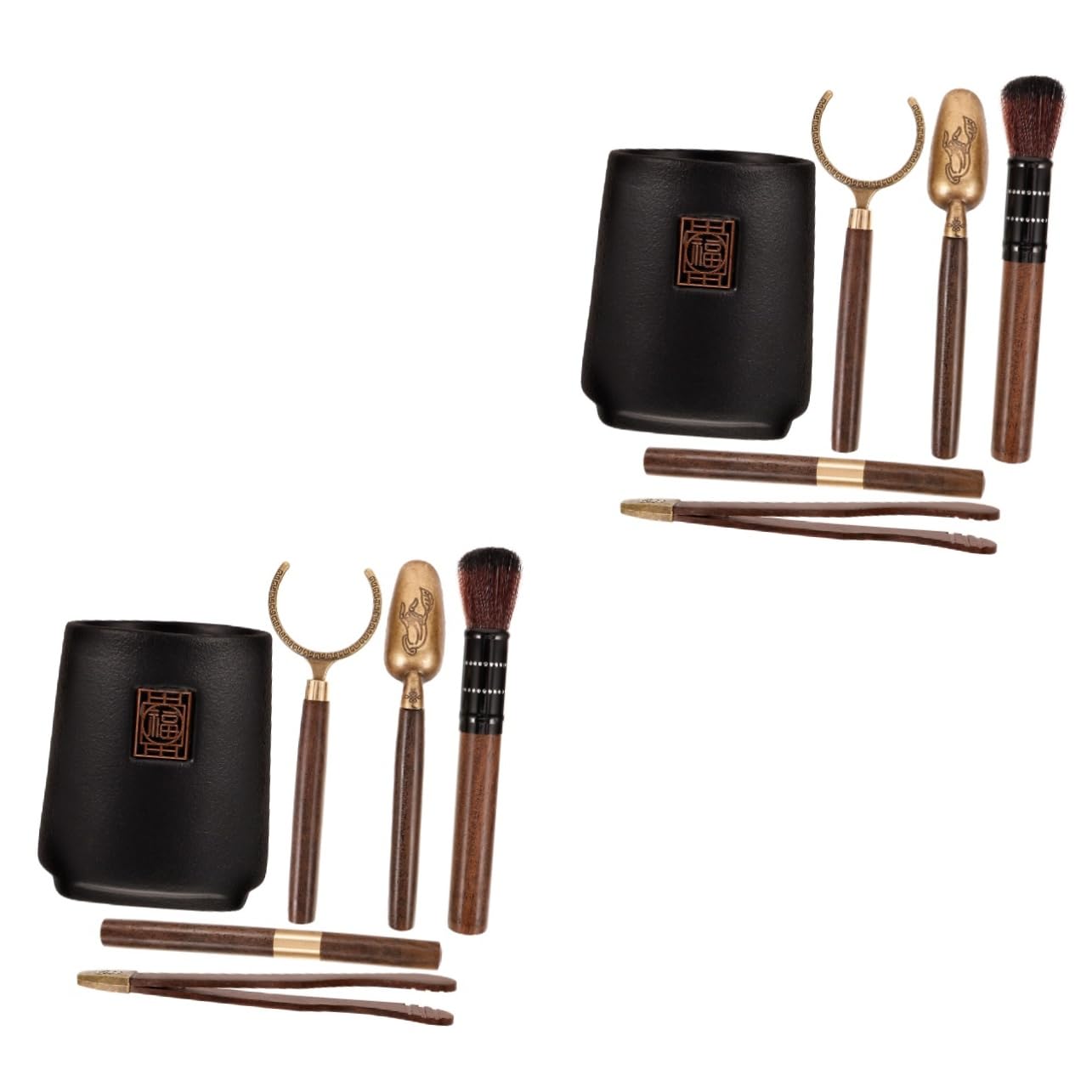 SOLUSTRE 2sätze Gongfu Teeset Teiliges Set Für Chinesische Teezeremonie Inklusive Teebehälter Und Zubehör Für Teeliebhaber Und Sammler