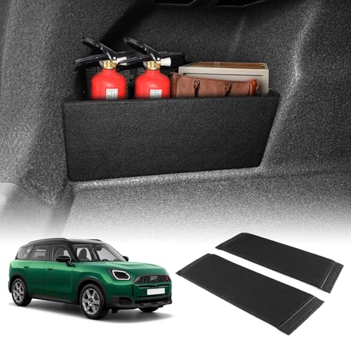 KUNGKIC Rear Trunk Organizer Side Divider For Mini Cooper U25 Countryman 2025 2024 2023 Car Organizer Interior Accessory 2PCS