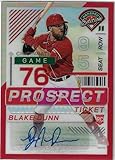 Blake Dunn Autographed & Serial Numbbered #091/199 Red Power Prizm Holo Prospect Ticket Auto Rookie Card Collectible Baseball Card - 2025 Prospect Edition Baseball Card #62 (Reds)