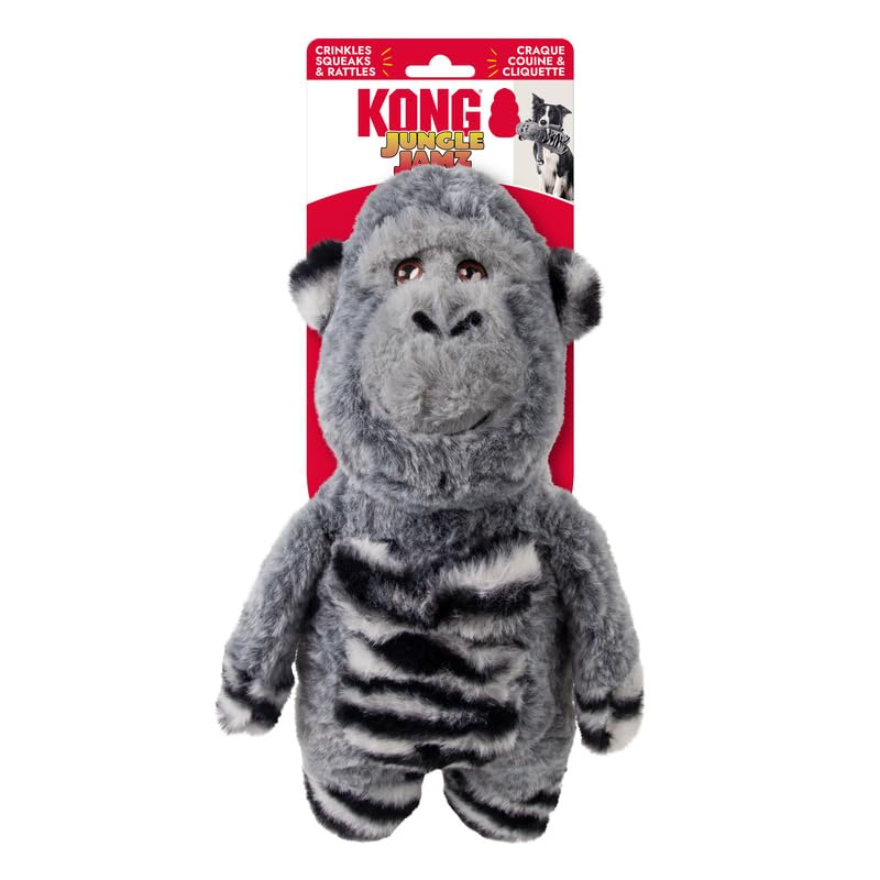 Amazon.com : KONG Jungle Jamz Plush Dog Toys – Squeaky, Crinkly