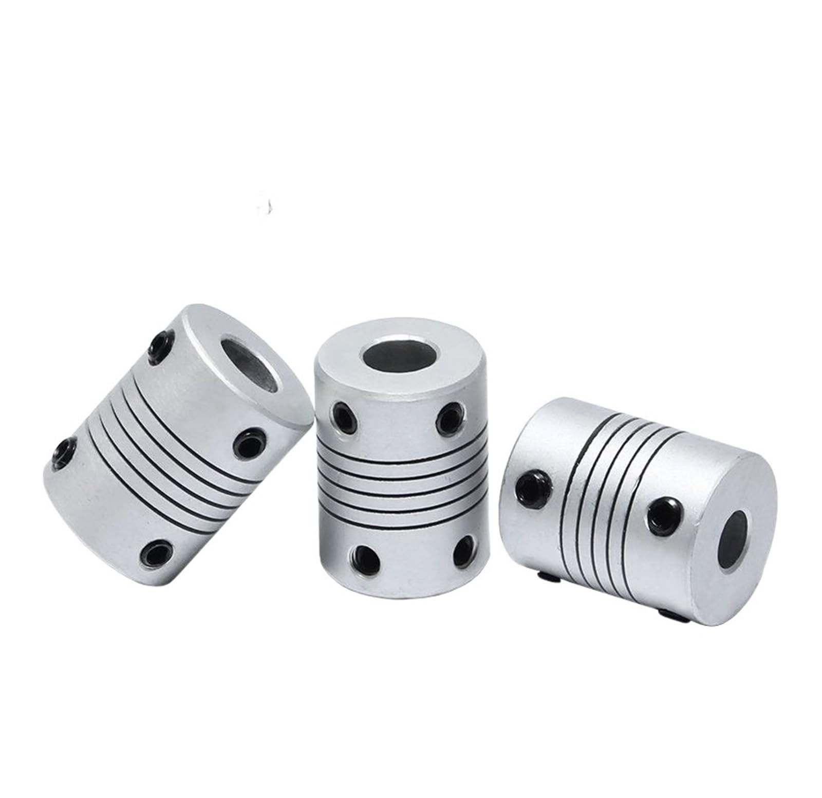 Rigid coupling,Stainless steel rigid coupling 4pcs Aluminium CNC Motor Shaft Coupler Flexible Coupling for 3D Printer Transmission Connector Sleeve(4 X 5)