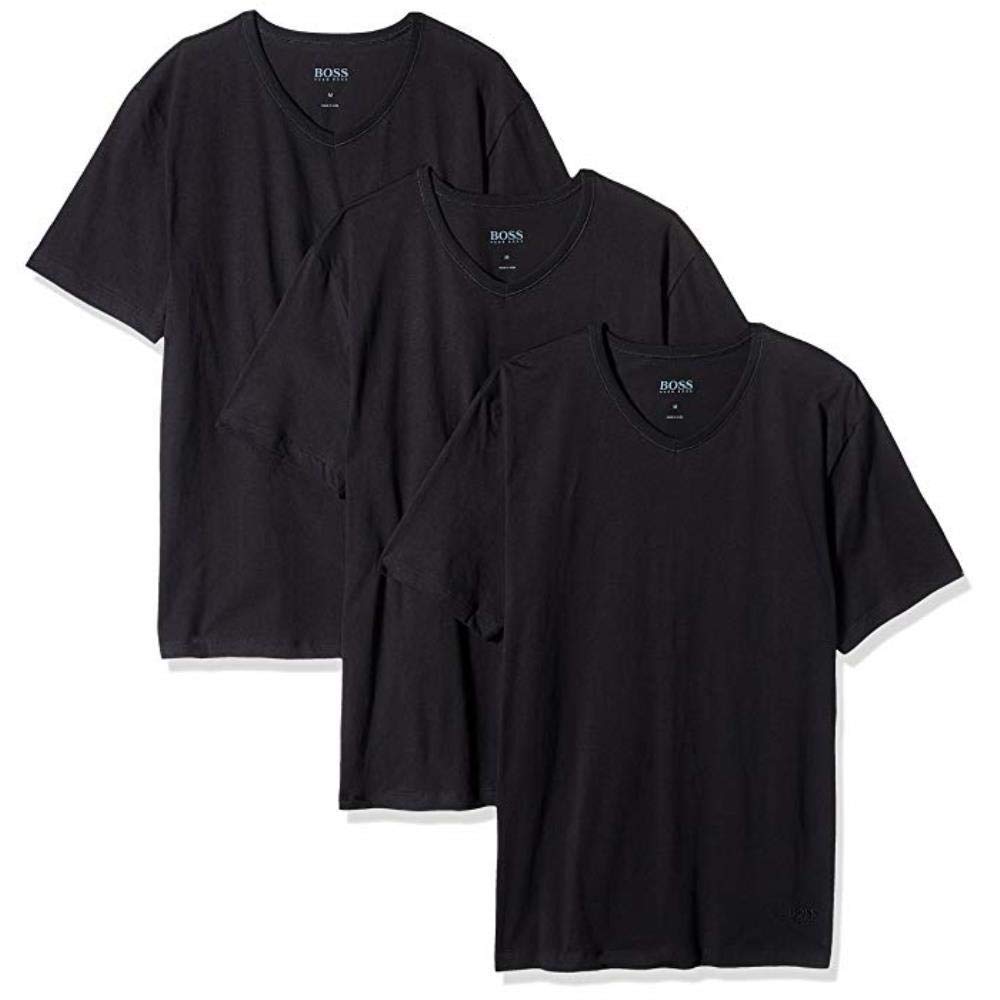 Hugo Boss Mens 3-Pack V Neck Jersey T-Shirts