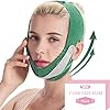 Double-Chin-Reducer-V-Line-Lifting-Mask-Breathable-Face-Slimming-Strap-Reusable-V-Line-Face-Shapes-Chin-Cheek-Lift-Up-Anti-Wrinkle-Lifting-Belt-for-Women-Men-Green Double Chin Reducer, V Line Lifting Mask, Breathable Face Slimming Strap, Reusable V-Line Face Shapes Chin Cheek Lift Up Anti Wrinkle Lifting Belt for Women Men (Green)