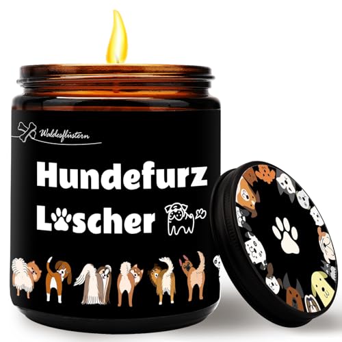 Geschenk für Hundebesitzer Frau, Lustige Duftkerzen im Glas, 200g...