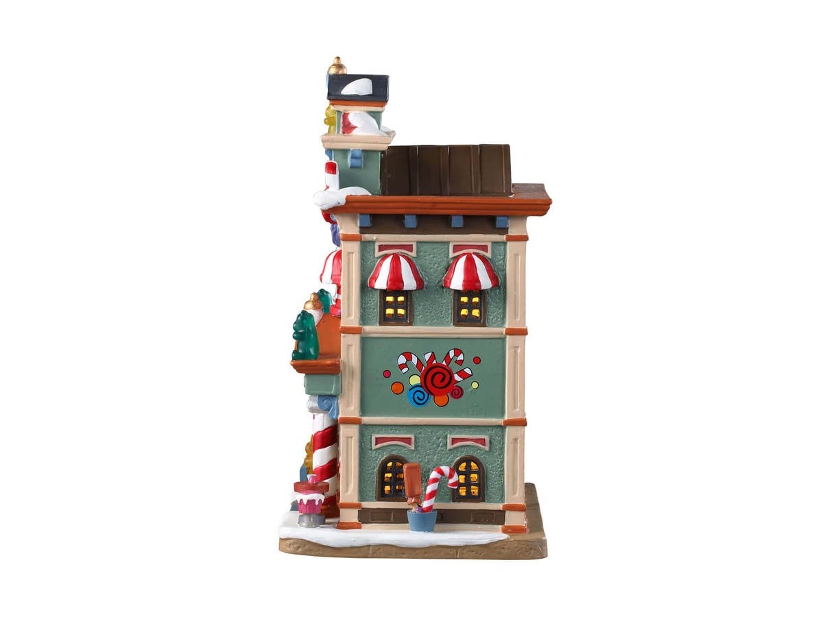 LEMAX - Bella`s Bon Bons 95509 beleuchtetes Haus - Süßigkeiten Shop - Weihnachtsdorf Winterdorf