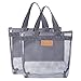 Caddy de douche portable Mesh Shower Caddy Tote Bag Articles de toilette à séchage rapide et sac organisateur de salle de bain pour College Trousse Pinceaux De Maquillage Marque (C, One Size)