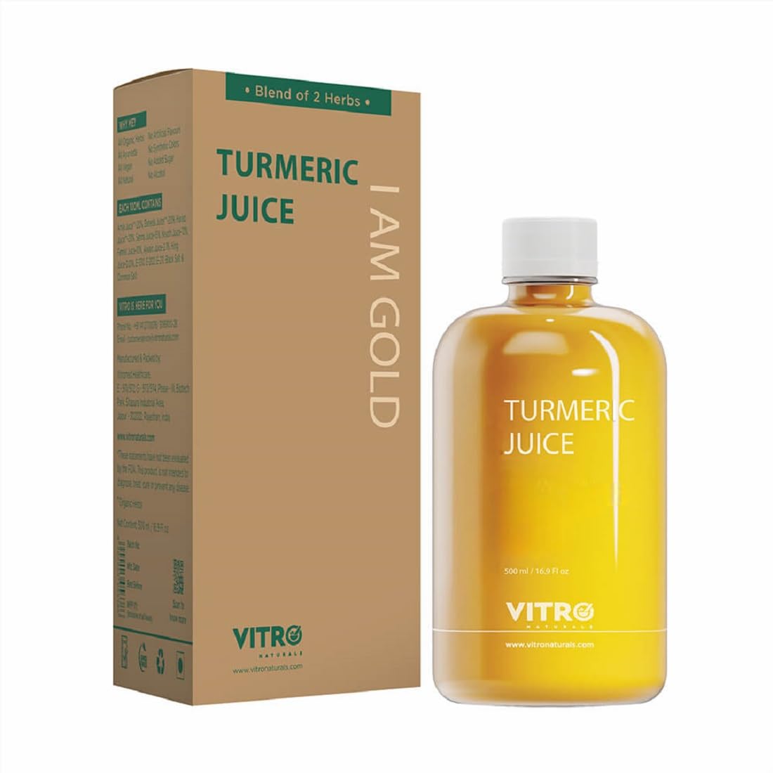 Vitro Raw Turmeric Juice 500ML (B07C9FG6C9) Amazon Price History, Amazon Price Tracker