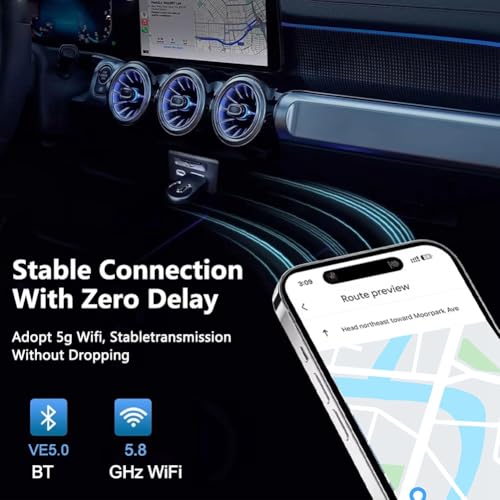 Adaptador inalámbrico CarPlay 2 en 1 para viajes cómodos con Android Auto 7