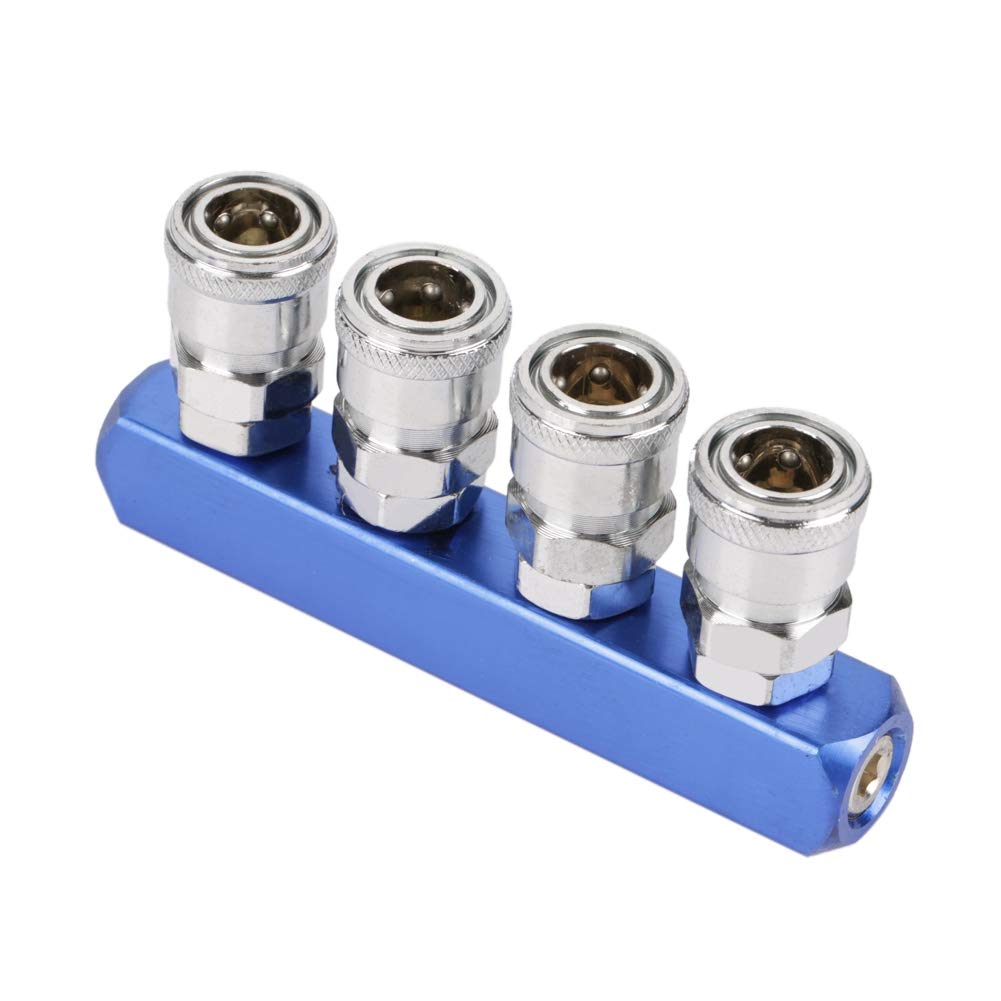12mm Pneumatic Quick Fitting Female Connector for Air Hose Connecting PT1/4 (2 Way 12mm Pneumatic Quick Fitting Female Connector for Air Hose Connecting PT1/4 (2 Way