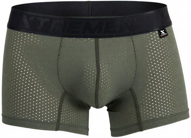 Cycling Print Boxer Briefs in Dark Gray by Xtremen