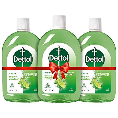 Image of Dettol Liquid Disinfectant for Floor Cleaner, Surface Disinfection , Personal Hygiene (Lime Fresh , 200ml- Pack of 3)