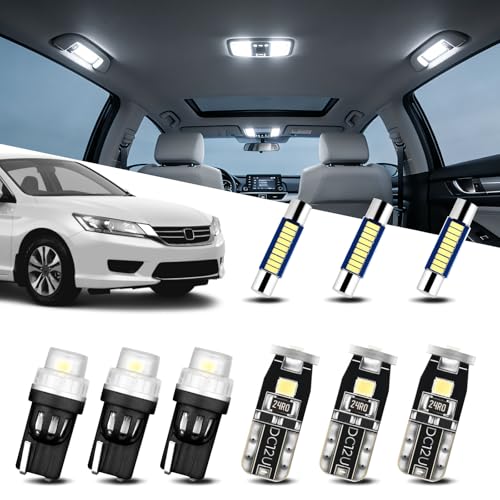 Kit luces LED interiores 14 piezas para Honda Accord 2013-2022