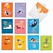 10 Boxed 'Doggone Awesome Notes' Dog Cards With Envelopes 4 x 5.12 inch - Adorable Assorted Blank Greeting Cards - All Occasion Animal Stationery Featuring Funny Puppy Quotes M6586OCB