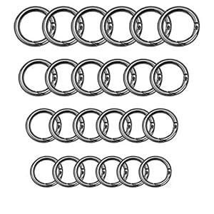 Aatpuss 24 Stück Runde Schnellverschlusskarabiner
