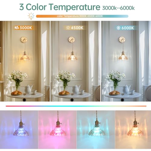 Image of Shenmoyl Vintage Battery Operated wall sconces Set of 2, Wall Lamps with Amber Lily of the Shade Pattern Glass, Adjustable Chain Gold Wall Lights, sconces wall Decor for Stairway Living Room Doorway