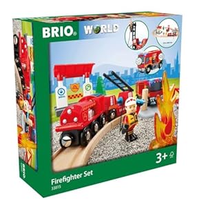 BRIO World Feuerwehr-Set 33815 Holzeisenbahn