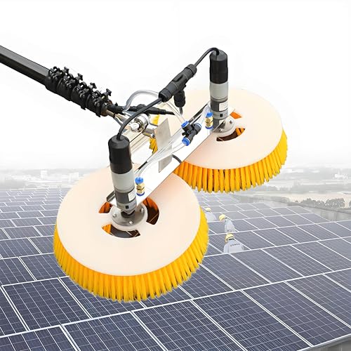 Solar Panel Cleaning Robot with Telescopic Pole