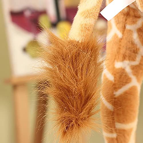 Hengqiyuan Riesen Giraffe Kuscheltier Groß Plüschtier Puppe Deko Geschenk Kinder Spielzeug XXL Braun Gelb,120cm