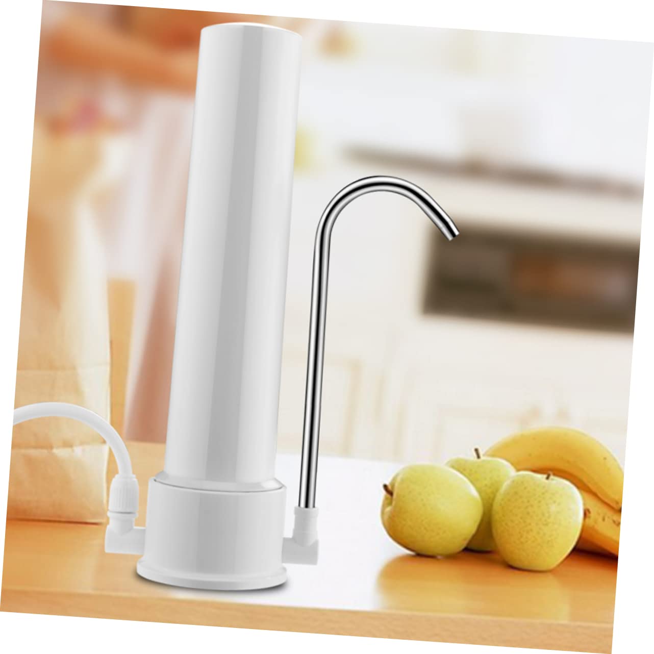 SHINEOFI 1 Set Acqua da Rubinetto Compatto Depuratore Acqua con Adattatori per Rubinetti Filtrazione Pratico e Facile da Installare Incluso per Uso