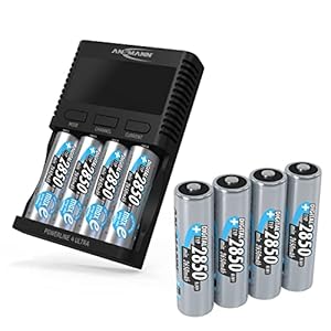 Ansmann Powerline 4 Ultra Akku-Ladegerät mit 8 Akkus