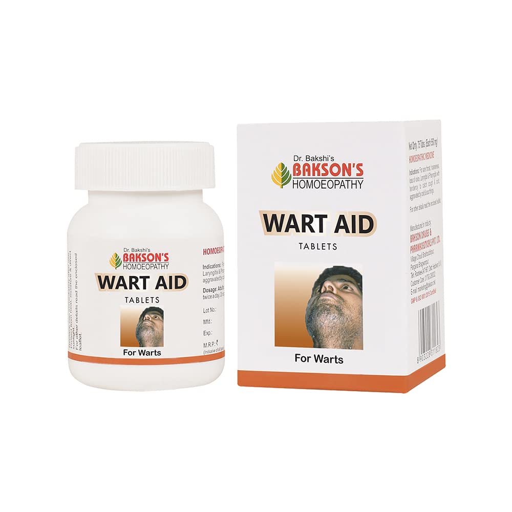 Dr. Bakshis BAKSONS HOMOEOPATHY WART AID TABLETS -75TABS (B0C1S2VBHH) Amazon Price History, Amazon Price Tracker