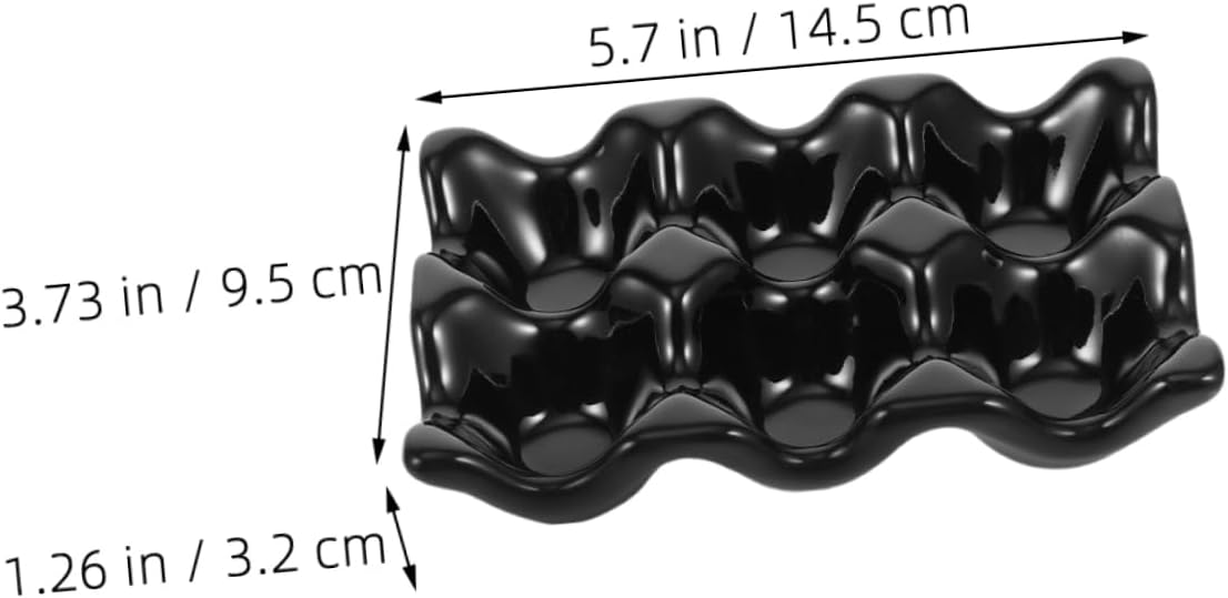 3pcs Ceramic Egg Holder Tray for Refrigerator Reusable Egg Storage Bin Lid Protective Container for Kitchen Countertop and Refrigerator