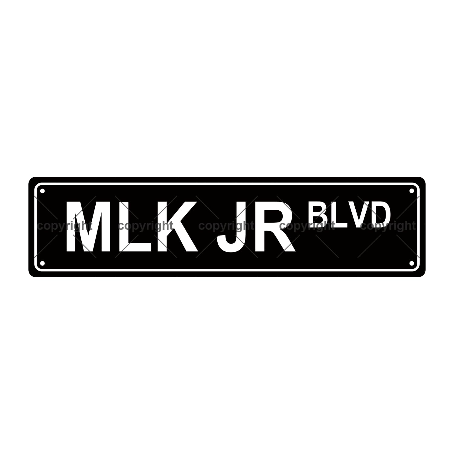 MLK JR BLVD NEW YORK Metal Tin Street Sign Bar Cafe Garage Cave Home Room Wall Bathroom Farmhouse Garden Porch Patio Decor, 16 x 4 Inch