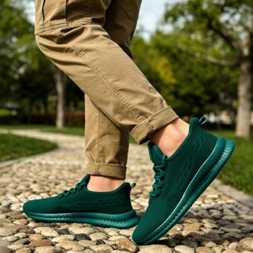 Image of DLWKIPV Running Shoes for Men Casual Slip on Tennis Walking Sneakers Lightweight Breathable Mesh Fashion Gym Athletic Sports Workout Non Slip Trainers