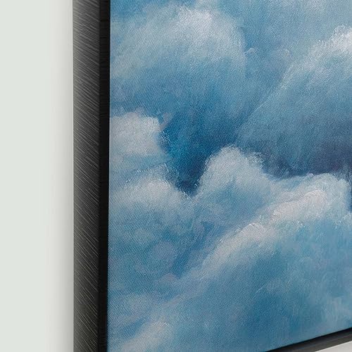 Kare Design Leinwandbild Cloud Boat, Mehrfarbig, 120x60 cm, Wandbild, Wandkunst, Wohnaccessoire, Mit Massivholzrahmen, Abstrakt, Himmlich, Wohnzimmer