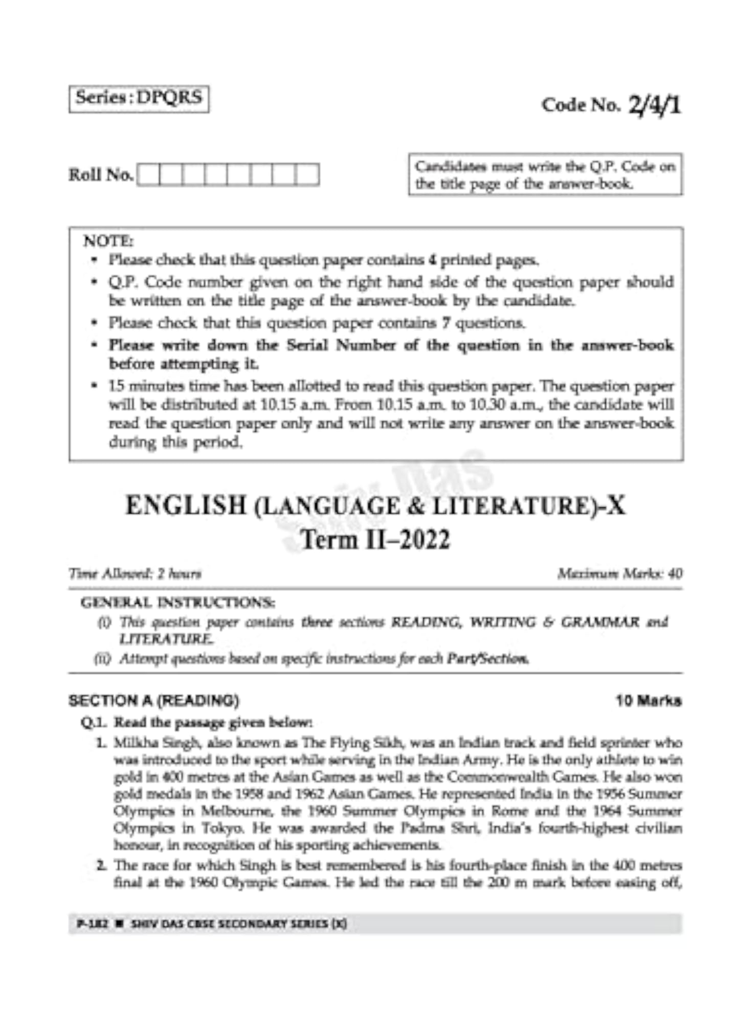 CBSE Class 10 Past 7 + 11 Sample Papers Pack of 4