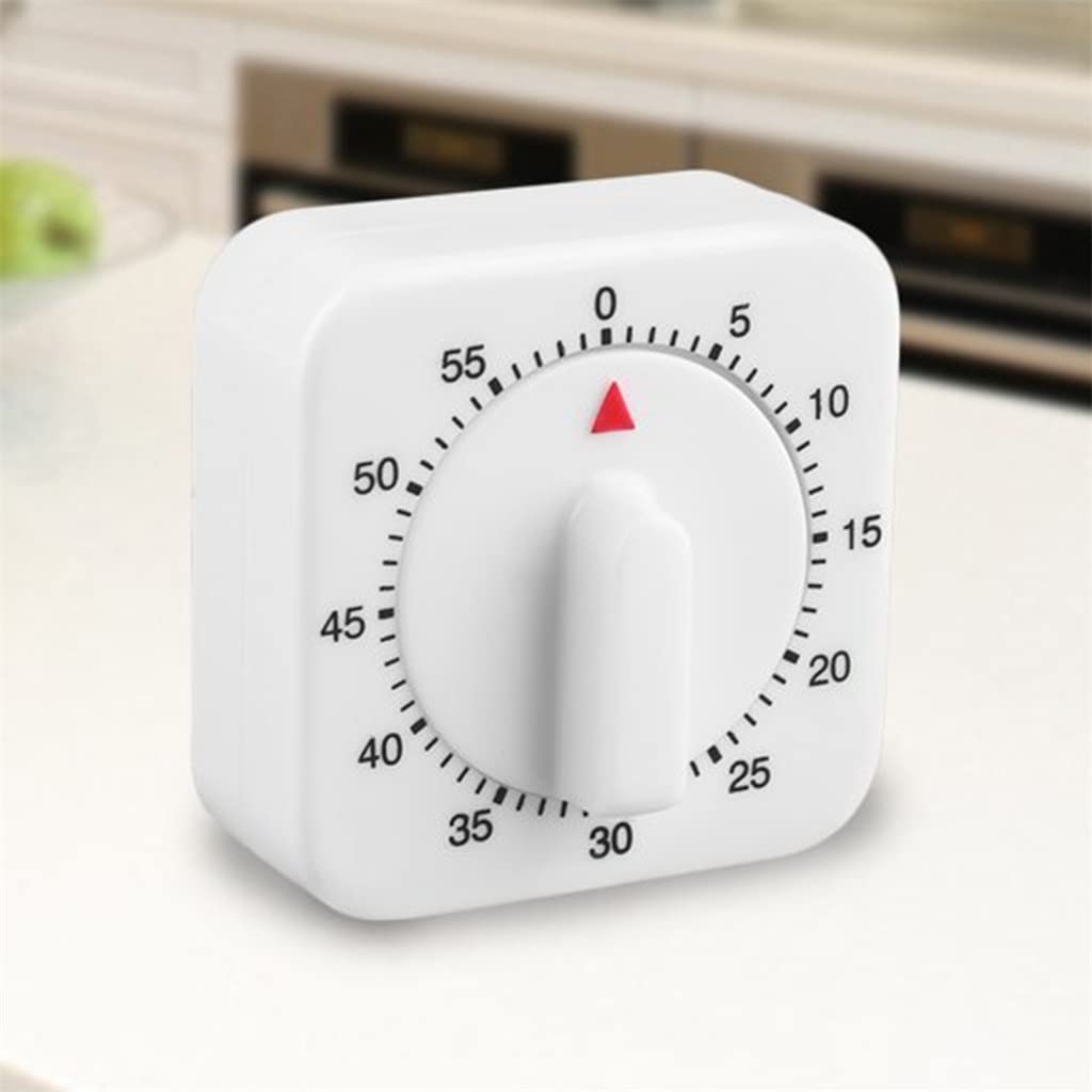 minutnik, Kitchen Timer 60 Minutes Counting Square Cooking Alarm Clock Sleep Mechanical Stopwatch