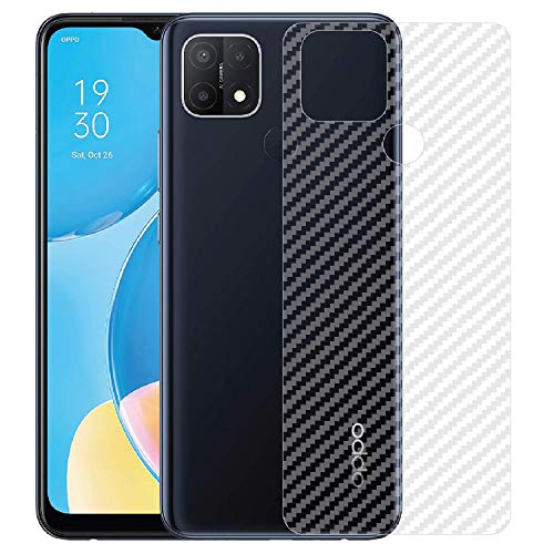 Image of Compatible with Oppo A15S Back Screen Protective Film Carbon Fiber Skin Transparent Screen Guard Sticker