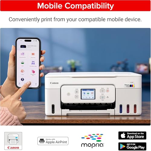 Image of Canon PIXMA G3290 Wireless MegaTank All-in-One Inkjet Printer, Copy, & Scan - White 6706C022 Bundle with 6FT USB 2.0 Printer Cable + Tech Smart USA Printer Essentials Software Kit