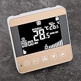 Termostato Controlador de Temperatura del acondicionador de Aire Central Unidades Fan-Coil con Pantalla LCD para acondicionador de Aire(WiFi)