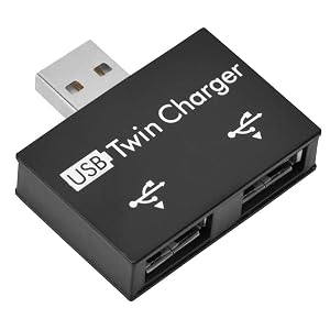 Mini Hub USB2 0 Male to 2-Port USB Twin Charger Splitter Adapter Converter Kit for Mobile Phone Laptop