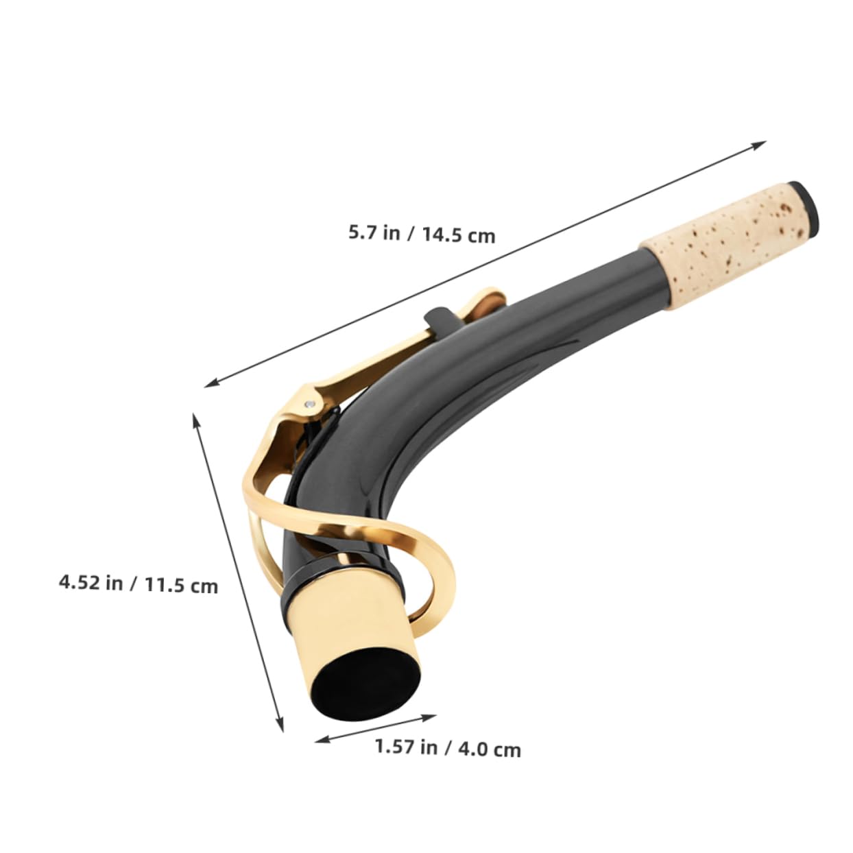 ibasenice 5pezzi Sostituzione Collo Curvo Per Sassofono Ottone Con Bocchino Kit Di Riparazione Per Sassofonisti Per Migliorare Intonazione e La Qualità Del Suono
