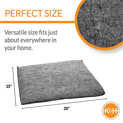 K&H Pet Products Amazin’ Kitty Pad Unheated Gray 15 X 20 Inches - 2 Pack #TOP1