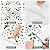 MORCART Peel and Stick Floor Tile, 7.87"x 7.87" Vinyl Flooring Waterproof DIY Flooring for Bathroom, Kitchen, Fireplace, Stairs, Bedrooms, Wall, Pantry Room - 20 Pcs Black White Gray