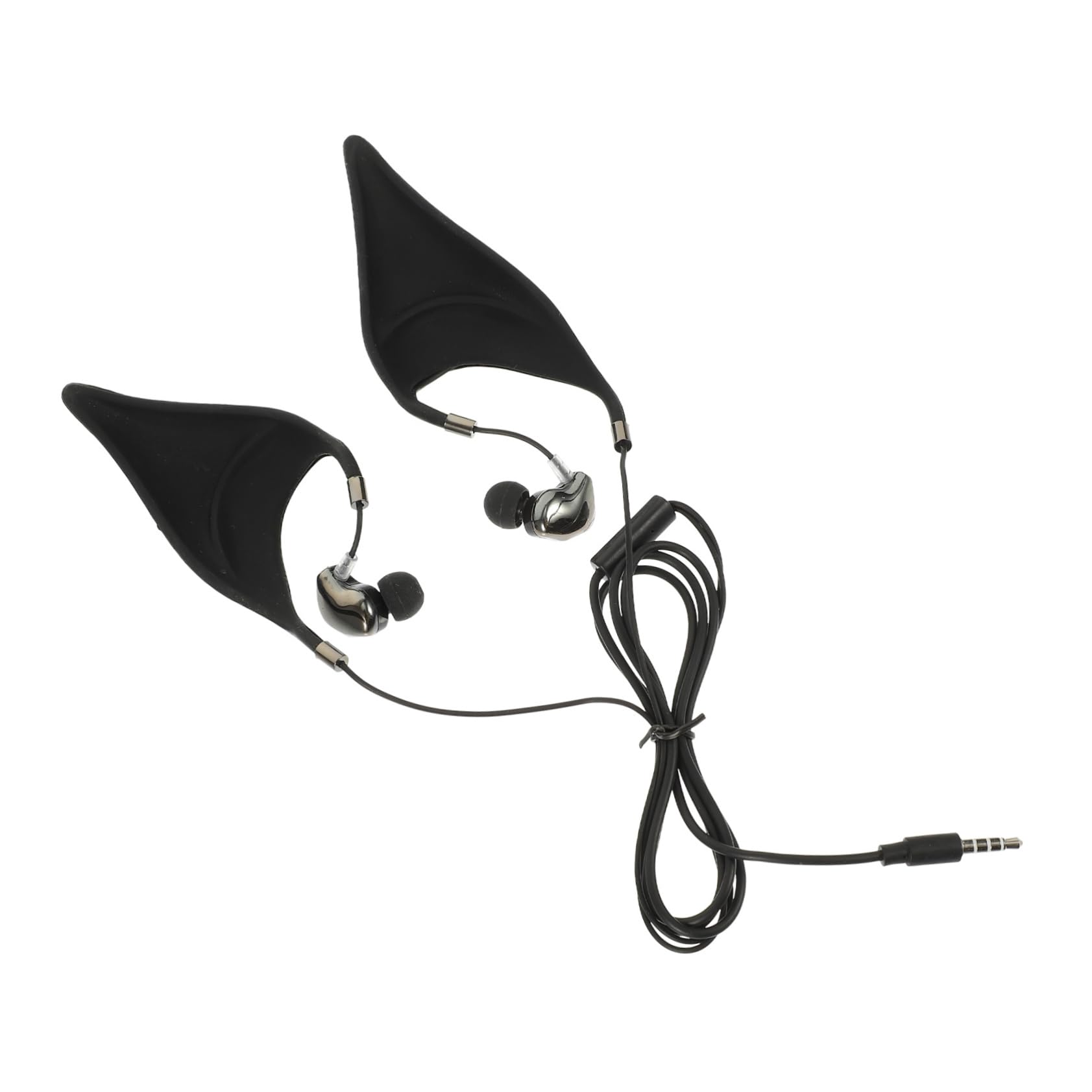 MERRYHAPY Elf-Inspired Earphones Boys and Girls Earbuds Mic Earphones for Boys and Girls in-Ear Headphones Volume Control