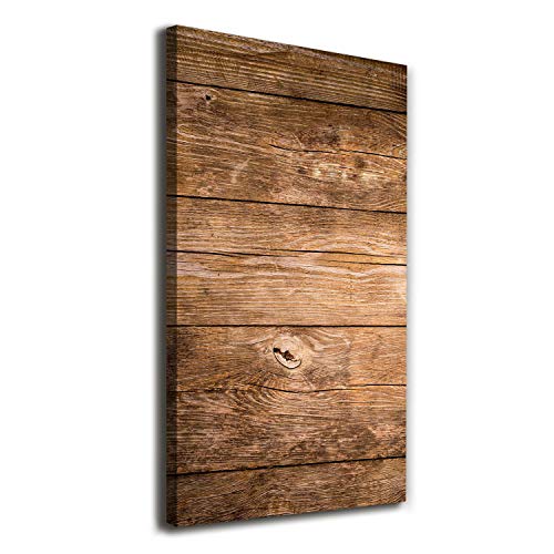 Tirages sur toile Tulup 60x120 cm finition brun bois pour une élégance murale durable