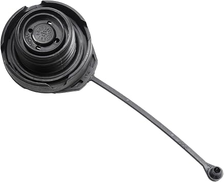 1J0201550A Gas Cap, Fuel Cap Compatible with Volkswagen Skoda Audi A1 A2 A3 A4 A6 A8 Jetta Golf Passat Bora, Fuel Tank Cap with Sealing Ring replace 180Z01556, Black