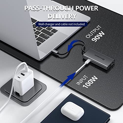 Multiport Adapter, Minisopuru Hub With 4K Hdmi, Usb-C 10Gbps Data Port,100W Power Delivery, Ethernet, Usb C To Usb C Hub Compatible With Macbook Pro, Chromebook, Xps, Imac, Surface. #TOP4