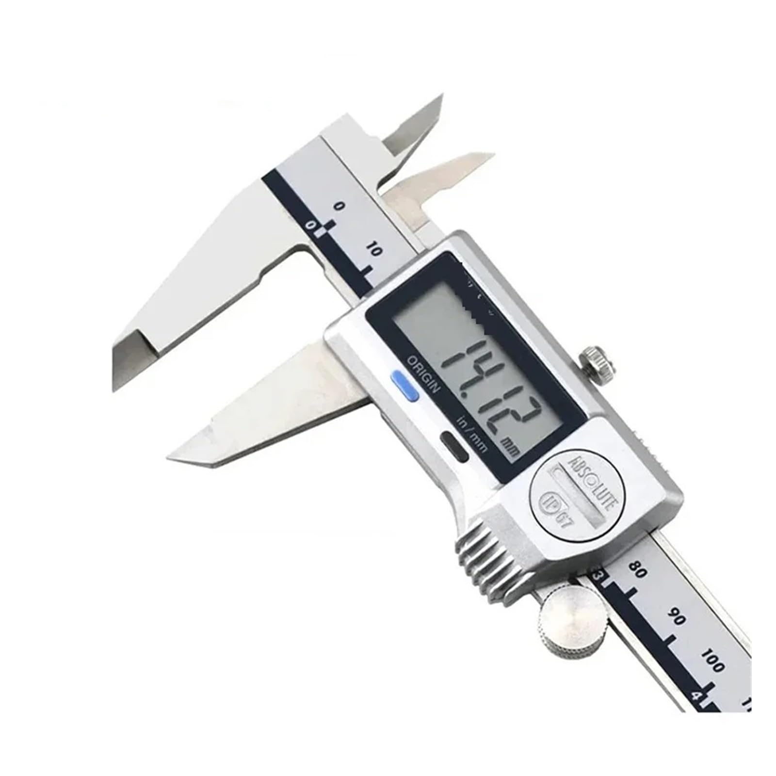 Calibri digitali 500-752-20 IP67 Resistente all'acqua e alla polvere ABS 150mm/200mm/300mm Calibro Strumenti di misurazione digitale per officina meccanica(500-753-20(0-200mm))