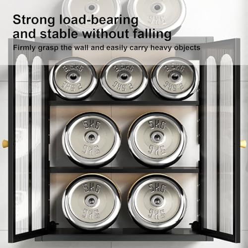 Wall-Mounted Bathroom Storage Cabinet - Punch-Free White Organizer with Doors, Space-Saving Design 40x14x70cm, Ideal for Toilets & Kitchens, Sleek & Functional Solution