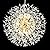Qamra Modern Crystal Gold Chandeliers, Firework Dandelion Sputnik Chandelier Light Fixture Pendant Lighting for Dining Room, Bedroom, Kitchen, Living Room(12-Light, Gold)