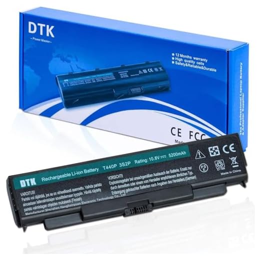 DTK 0C52863 0C52864 New Laptop Battery for Lenovo ThinkPad T440P T540P L440 L540 W540 Notebook Computer Battery 10.8V 5000mAh