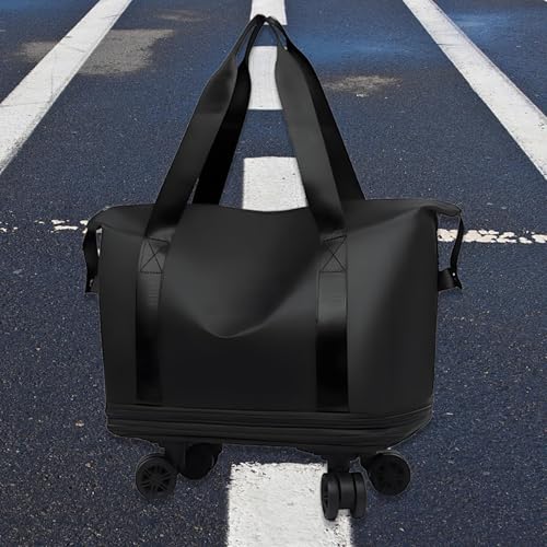 Valise cabine à roulettes pliable avec séparation sec-humide