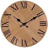 TGHHPC Small Wall Clock, 8 Inch Roman Numerals Wall Clocks Battery Operated